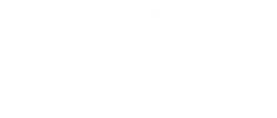 Starr Wright USA logo, white